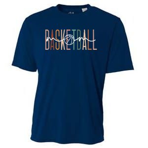 Basketball Mom Basketball Mama Cute Mom Life Basketball Cooling Performance Crew T-Shirt