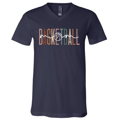 Basketball Mom Basketball Mama Cute Mom Life Basketball V-Neck T-Shirt