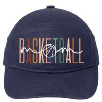 Basketball Mom Basketball Mama Cute Mom Life Basketball 7-Panel Snapback Hat