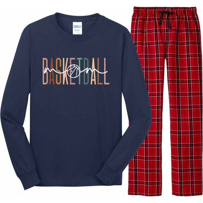 Basketball Mom Basketball Mama Cute Mom Life Basketball Long Sleeve Pajama Set