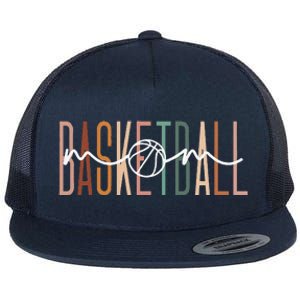 Basketball Mom Basketball Mama Cute Mom Life Basketball Flat Bill Trucker Hat