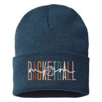 Basketball Mom Basketball Mama Cute Mom Life Basketball Sustainable Knit Beanie