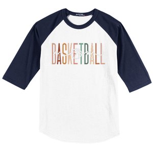 Basketball Mom Basketball Mama Cute Mom Life Basketball Baseball Sleeve Shirt