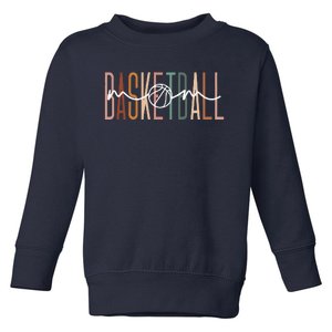 Basketball Mom Basketball Mama Cute Mom Life Basketball Toddler Sweatshirt