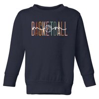 Basketball Mom Basketball Mama Cute Mom Life Basketball Toddler Sweatshirt