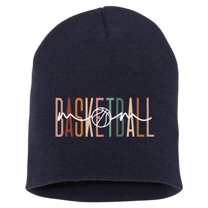 Basketball Mom Basketball Mama Cute Mom Life Basketball Short Acrylic Beanie