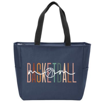 Basketball Mom Basketball Mama Cute Mom Life Basketball Zip Tote Bag