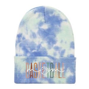 Basketball Mom Basketball Mama Cute Mom Life Basketball Tie Dye 12in Knit Beanie