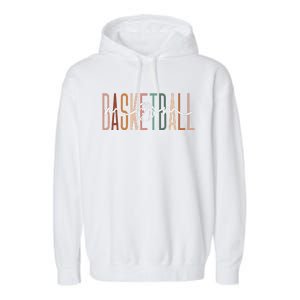 Basketball Mom Basketball Mama Cute Mom Life Basketball Garment-Dyed Fleece Hoodie