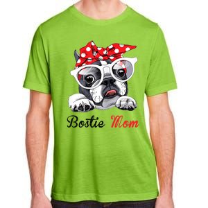 Bostie Mom Boston Terrier Dogs Lovers Funny Adult ChromaSoft Performance T-Shirt