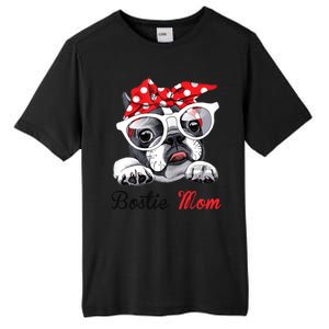 Bostie Mom Boston Terrier Dogs Lovers Funny Tall Fusion ChromaSoft Performance T-Shirt