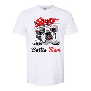 Bostie Mom Boston Terrier Dogs Lovers Funny Softstyle CVC T-Shirt