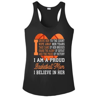 Basketball Mom Ladies PosiCharge Competitor Racerback Tank