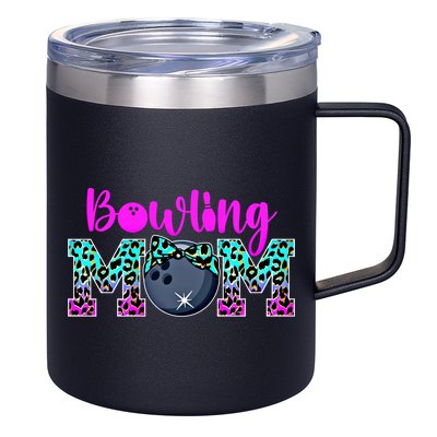 Bowling Mom Bowling Mama Of A Bowler Mother Funny Gift 12oz Stainless Steel Coffee Mug