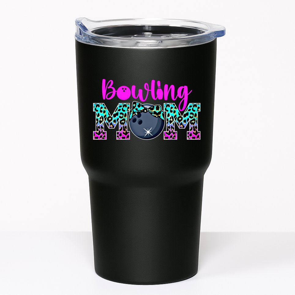 Bowling Mom Bowling Mama Of A Bowler Mother Funny Gift Tumbler