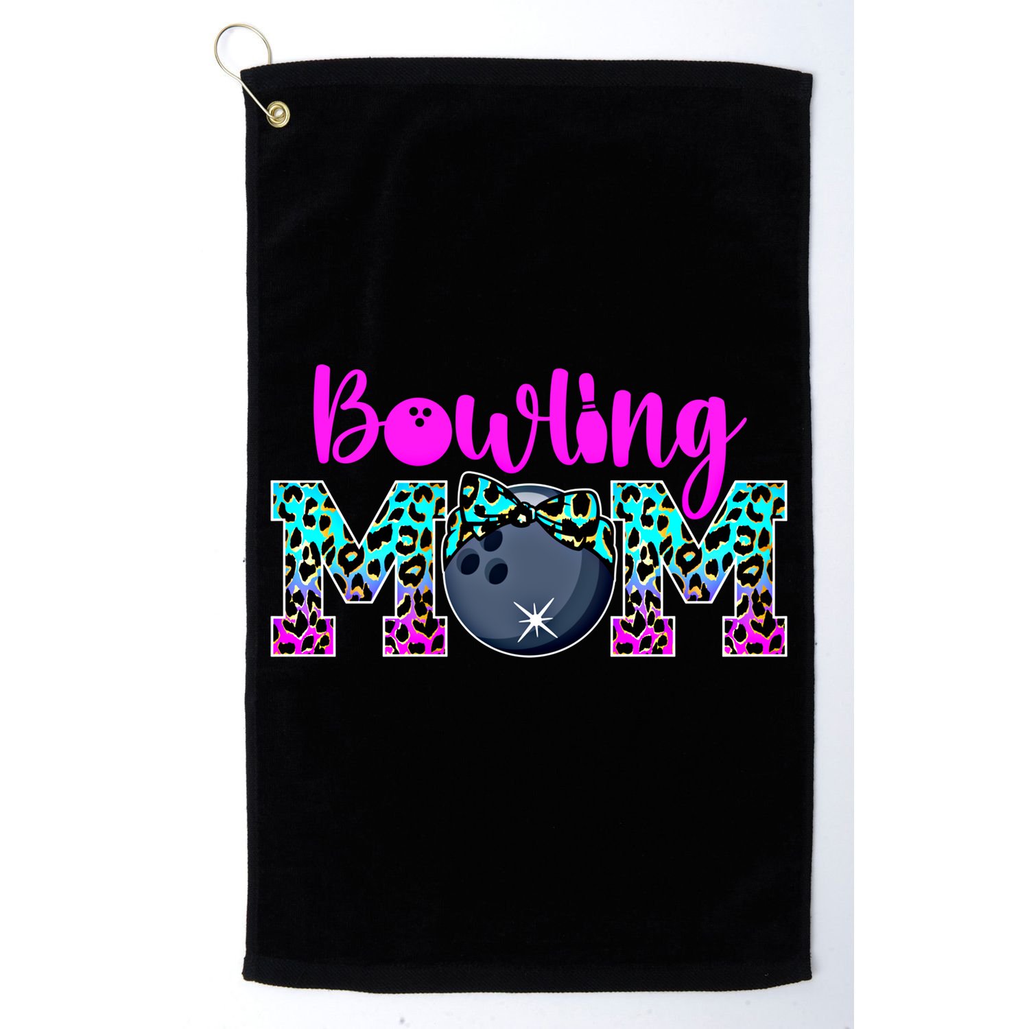 Bowling Mom Bowling Mama Of A Bowler Mother Funny Gift Golf Towel