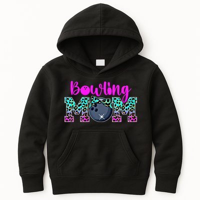 Bowling Mom Bowling Mama Of A Bowler Mother Funny Gift Kids Hoodie