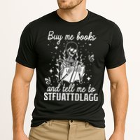Buy Me Books And Tell Me To STFUATTDLAGG Skeleton Book Lover Cooling Performance Crew T-Shirt