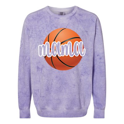 Basketball Mama Basketball Mom Of A Basketball Player Gift Colorblast Crewneck Sweatshirt