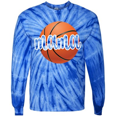 Basketball Mama Basketball Mom Of A Basketball Player Gift Tie-Dye Long Sleeve Shirt