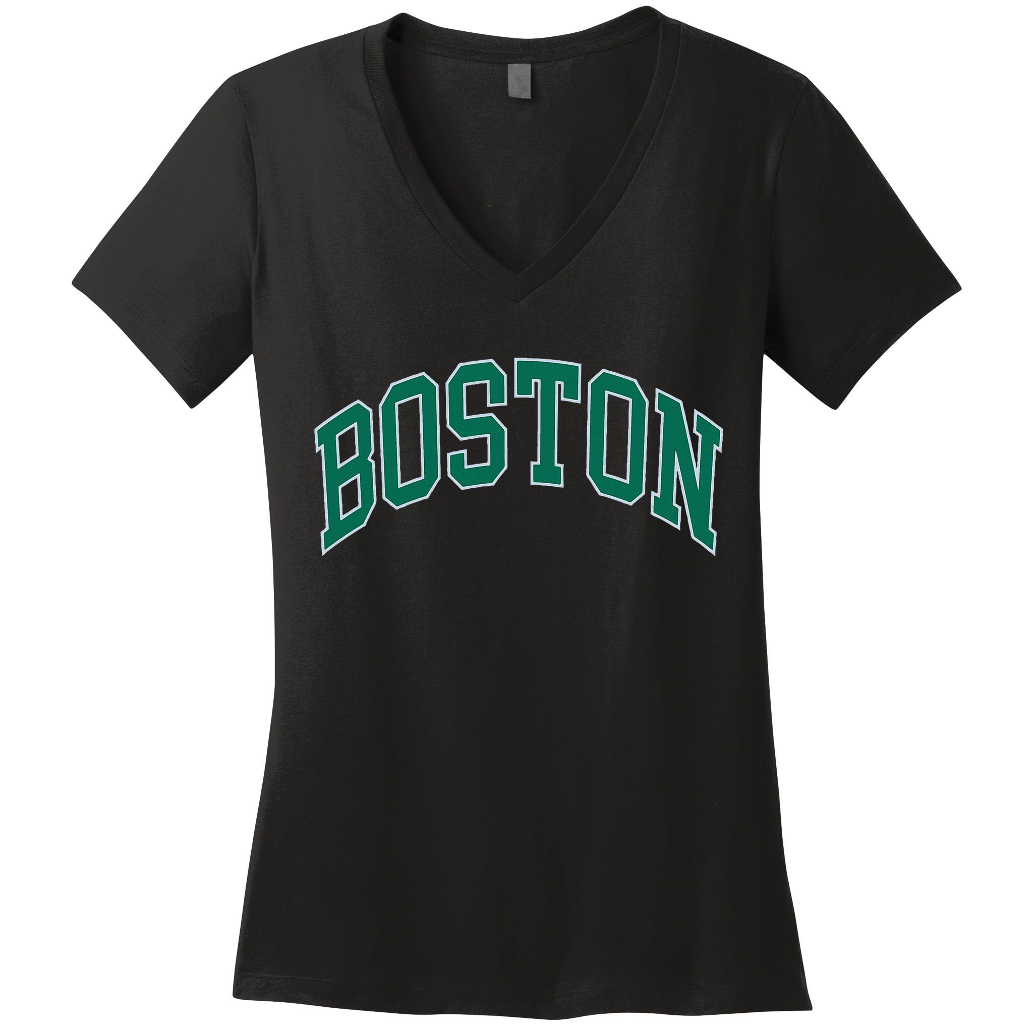 Boston Massachusetts Women's V-Neck T-Shirt