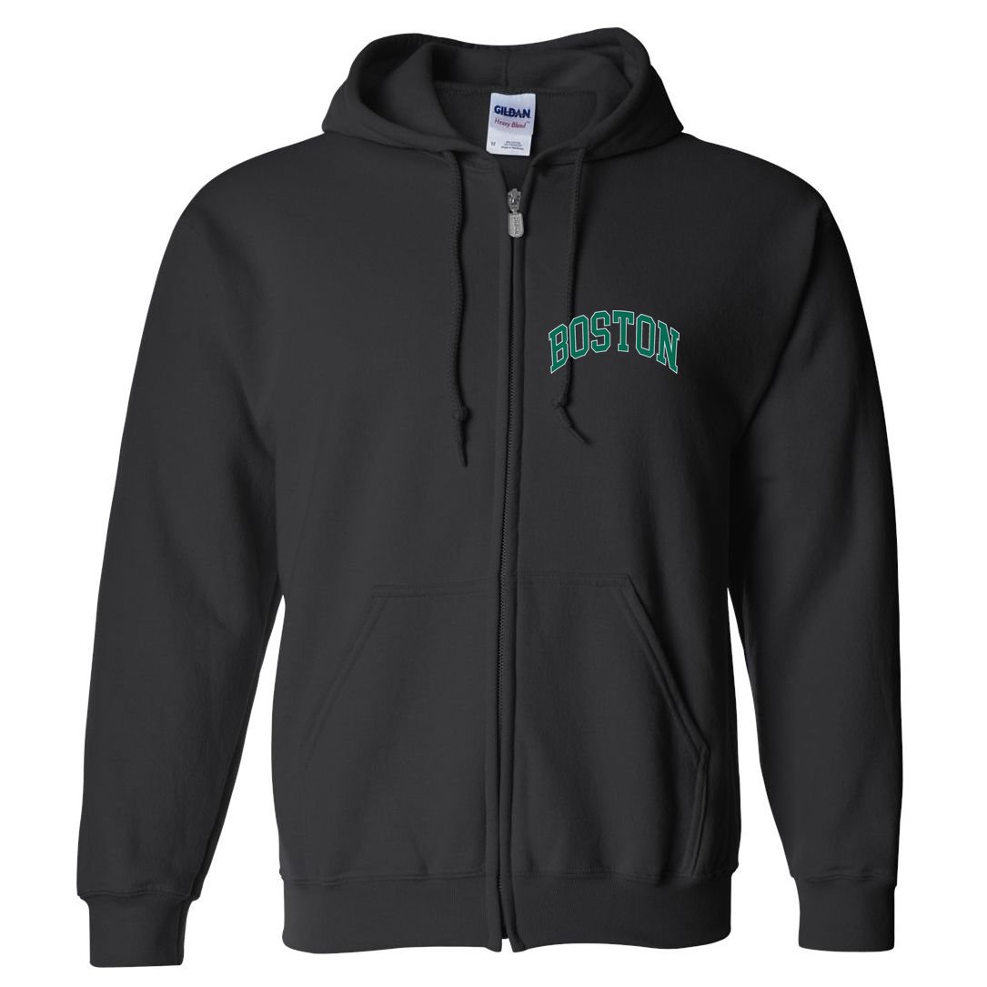 Boston Massachusetts Full Zip Hoodie