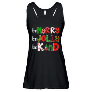 Be Merry Be Jolly Be Kind Merry Christmas Teacher Xmas Pjs Ladies Essential Flowy Tank