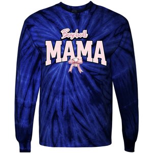 Baseball Mama Baseball Lover Team Family Tie-Dye Long Sleeve Shirt