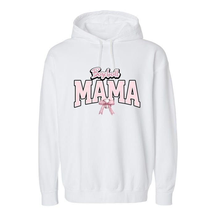 Baseball Mama Baseball Lover Team Family Garment-Dyed Fleece Hoodie