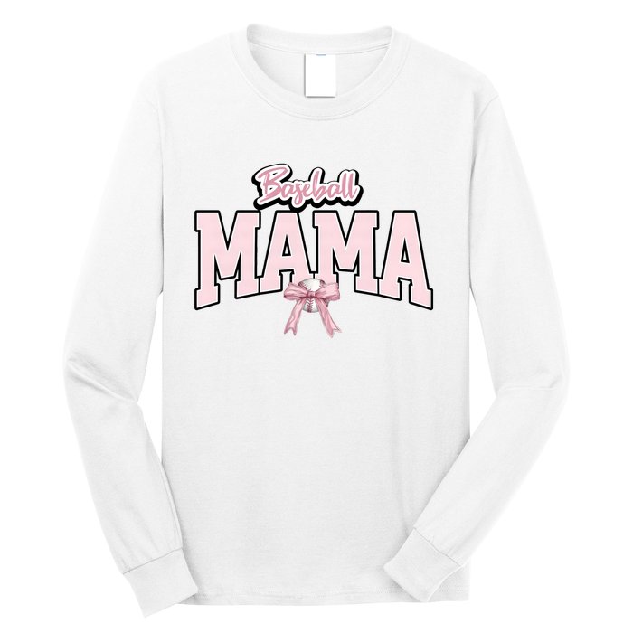 Baseball Mama Baseball Lover Team Family Long Sleeve Shirt