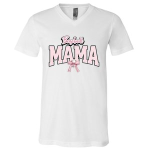 Baseball Mama Baseball Lover Team Family V-Neck T-Shirt