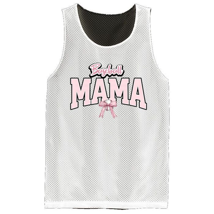 Baseball Mama Baseball Lover Team Family Mesh Reversible Basketball Jersey Tank