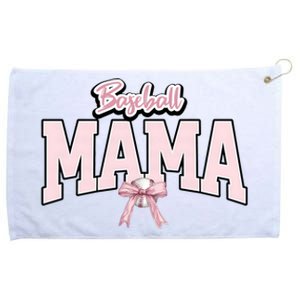 Baseball Mama Baseball Lover Team Family Grommeted Golf Towel