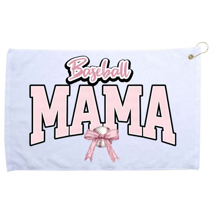 Baseball Mama Baseball Lover Team Family Grommeted Golf Towel