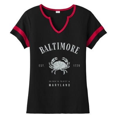 Baltimore Maryland Ladies Halftime Notch Neck Tee