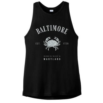 Baltimore Maryland Ladies PosiCharge Tri-Blend Wicking Tank