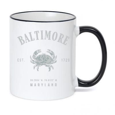 Baltimore Maryland 11oz Black Color Changing Mug