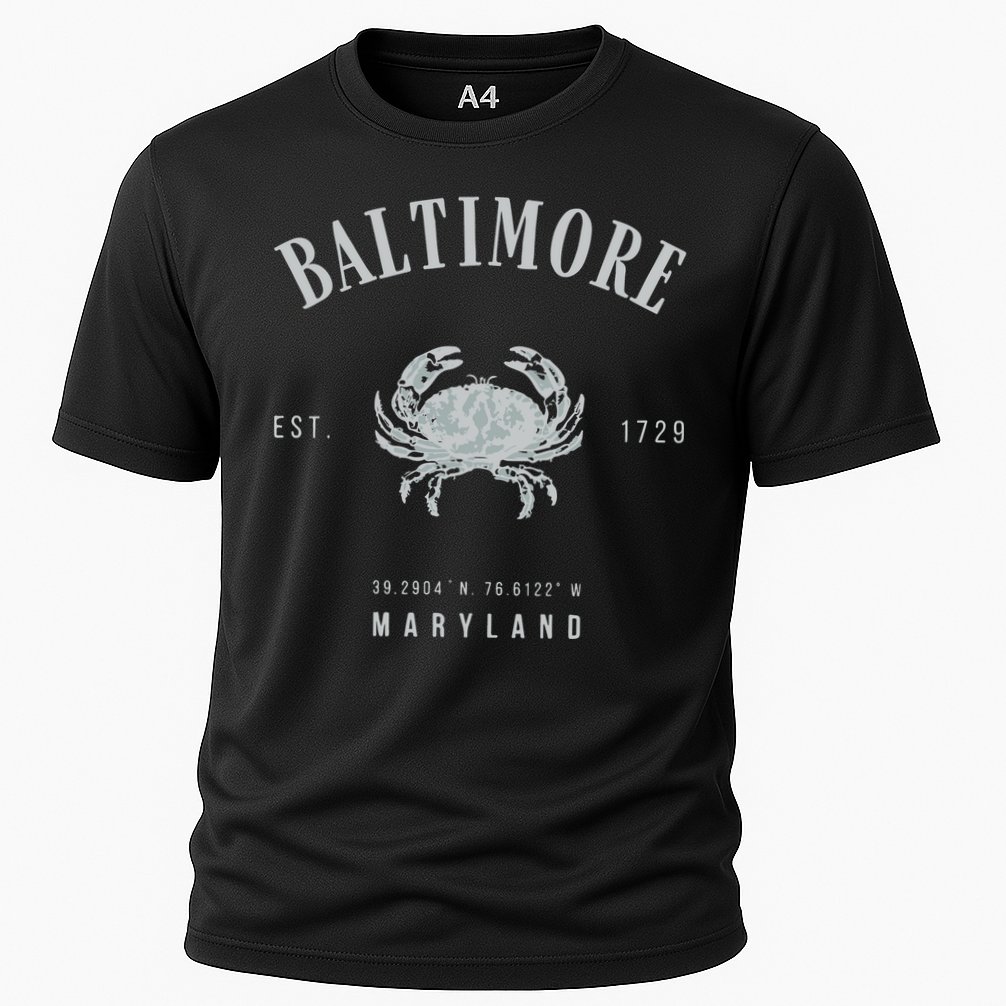 Baltimore Maryland Cooling Performance Crew T-Shirt