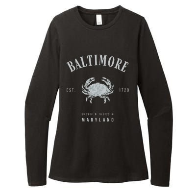 Baltimore Maryland Womens CVC Long Sleeve Shirt