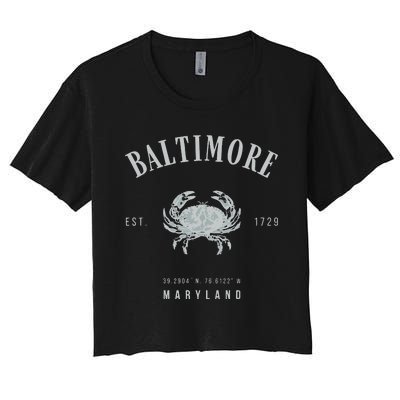 Baltimore Maryland Women's Crop Top Tee