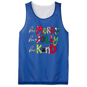 Be Merry Be Jolly Be Kind Merry Christmas Teacher Xmas Pjs Gift Mesh Reversible Basketball Jersey Tank