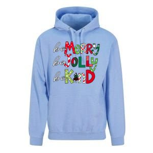 Be Merry Be Jolly Be Kind Merry Christmas Teacher Xmas Pjs Gift Unisex Surf Hoodie