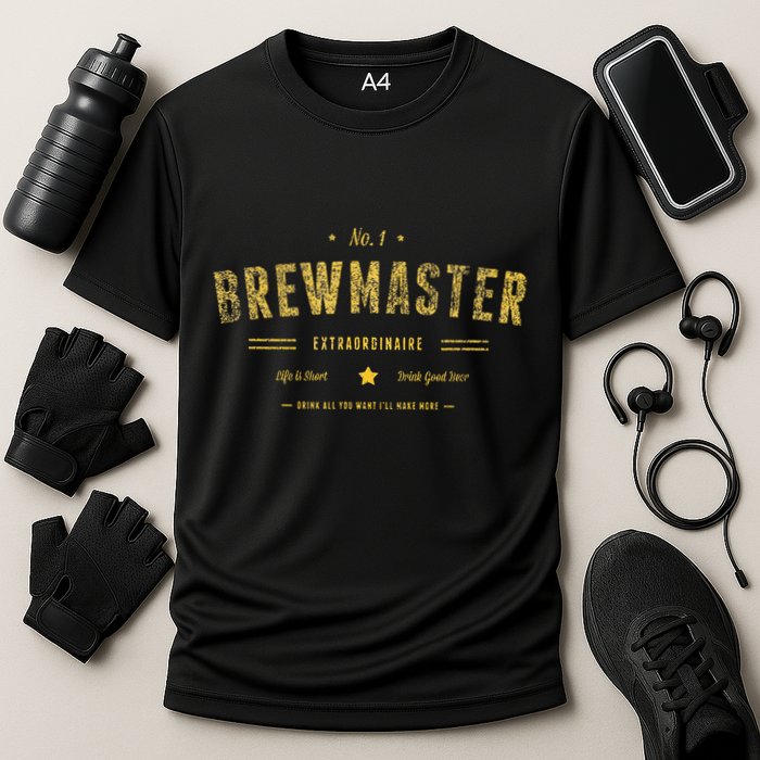 Brew Master Beer Brewing Homebrew Gift For Brewer Brewmaster Cooling Performance Crew T-Shirt