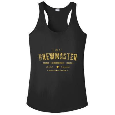 Brew Master Beer Brewing Homebrew Gift For Brewer Brewmaster Ladies PosiCharge Competitor Racerback Tank