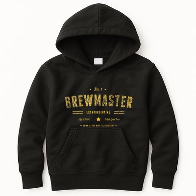 Brew Master Beer Brewing Homebrew Gift For Brewer Brewmaster Kids Hoodie