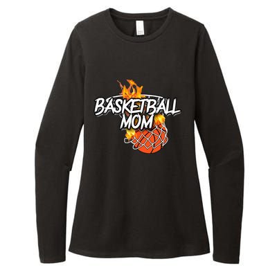 Basketball Mom Basketball Gear Lit On Fire Basketball Womens CVC Long Sleeve Shirt