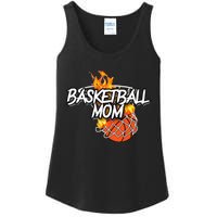 Basketball Mom Basketball Gear Lit On Fire Basketball Ladies Essential Tank