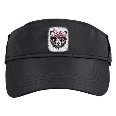 Bleached Mama Bear Leopard Headband Mothers Day Mom Mommy Adult Drive Performance Visor