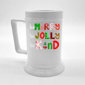 Be Merry Be Jolly Be Kind Merry Christmas Teacher Xmas Pjs Beer Stein