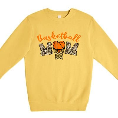 Basketball Mom Basketball Proud Mom Game Day Outfit Gift Premium Crewneck Sweatshirt